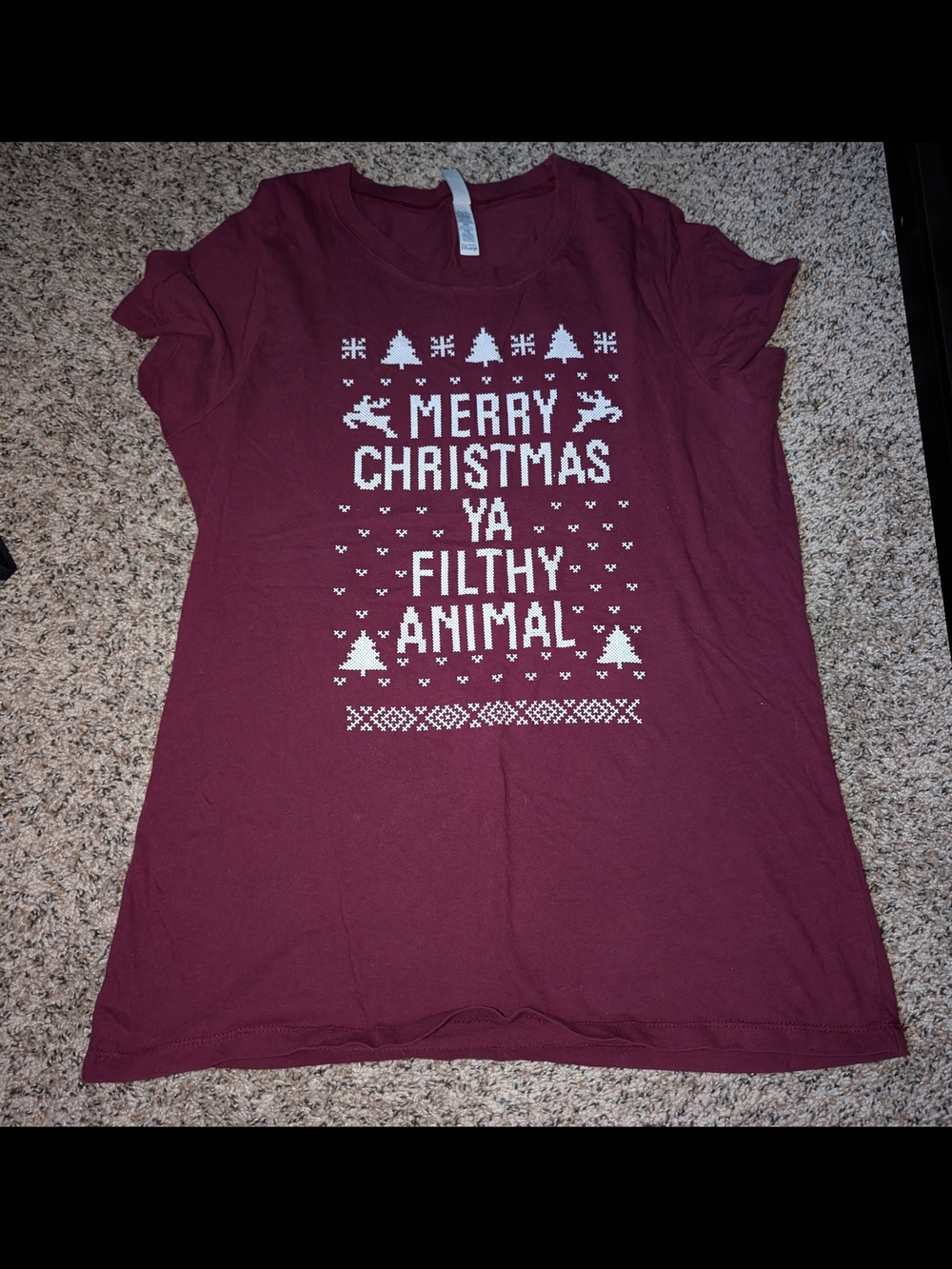 "Merry Christmas Ya Filthy animal" Tee